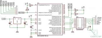 Схема автомобильного контроллера подсветки приборной панели на AVR-микроконтроллере