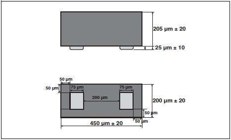 Размеры ESDAVLC6-1BV2