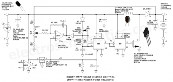 Схема зарядного устройства для солнечной батареи