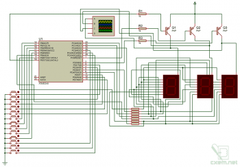 Схема измерителя уровня/положения жидкости в емкости на AVR-микроконтроллере