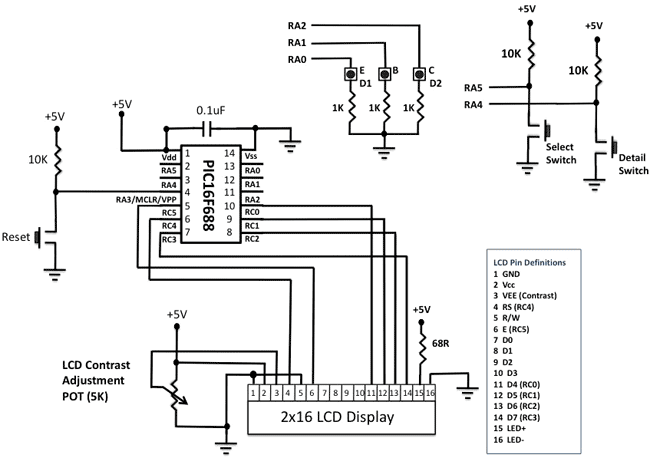 Схема тестера диода и транзистора