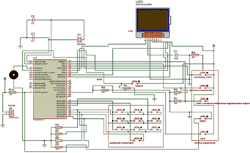 Принципиальная схема счетчика количества витков на микроконтроллере