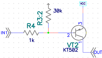 Схема простого усилителя мощности на транзисторе