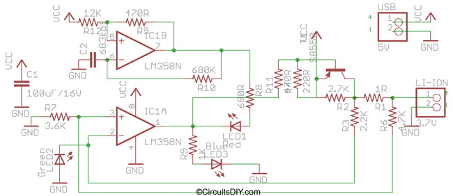 зарядка li-ion аккумуляторов схема