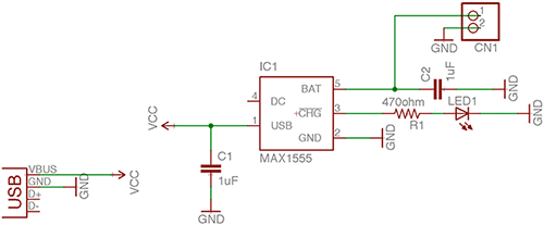 Схема зарядного устройства на MAX1555