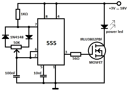 Схема LED-диммера