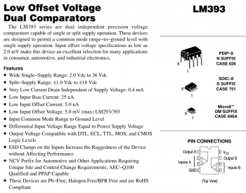 Технические характеристики LM393