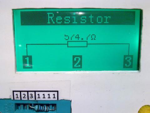 Измерение сопротивления резистора 560 Ом