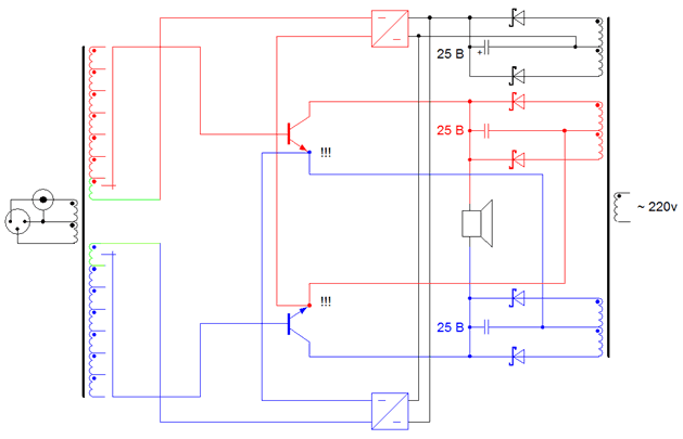 Цирклотрон на двух транзисторах