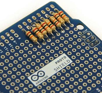 R2R ЦАП на Arduino Shield