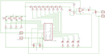Схема генератора сигналов на Arduino