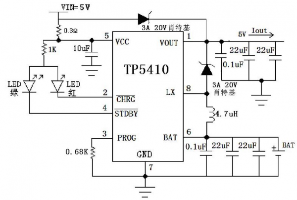 Схема подключения микросхем серии TP54хх