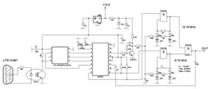 Схема синтезатора частоты для SDR приемника