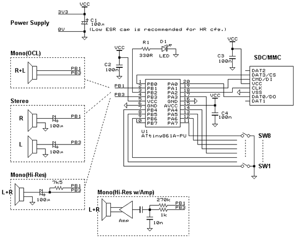 Схема звукового генератора