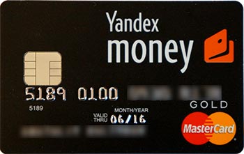 MasterCard Gold от Яндекс.Деньги