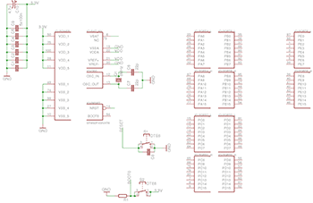 Базовая схема подключения контроллеров STM32F1