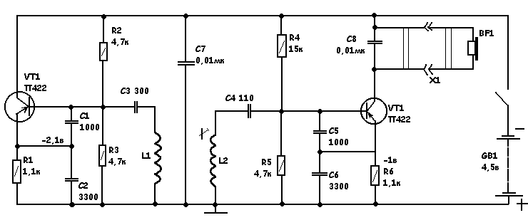 Прибор для проверки транзисторов (бетник).