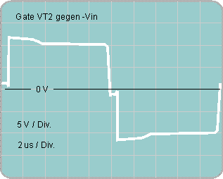 VT2 (VT1) сигнал на затворе-истоке