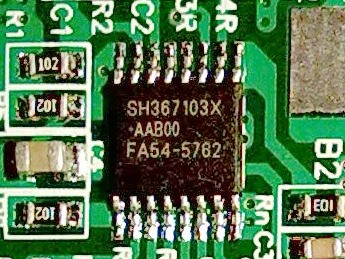 Микросхема SH367103 в 16-выводном TSSOP корпусе