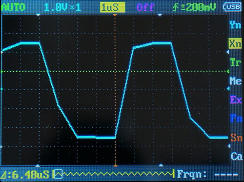 Прямоугольный сигнал 125 кГц