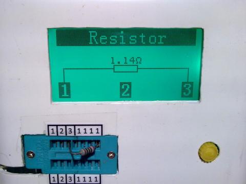 Измерение сопротивления низкоомного резистора 1 Ом