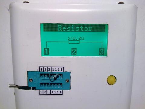 Измерение сопротивления резистора 390 Ом