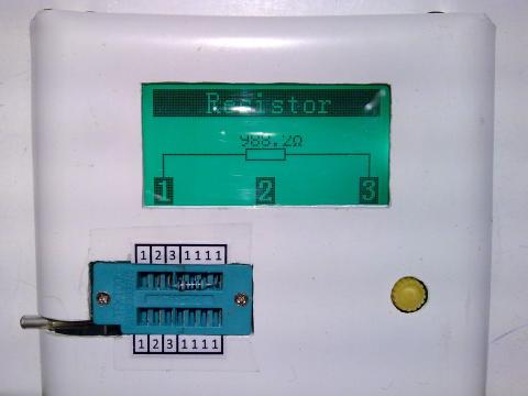 Измерение сопротивления резистора 1 кОм