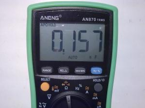 Измерение ёмкости конденсатора 180 пФ