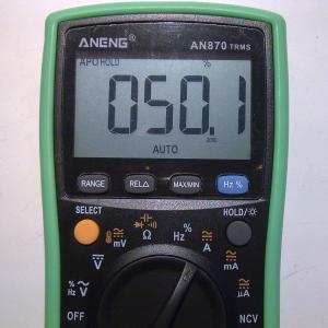 Измерение коэффициента заполнения в режиме измерения тока