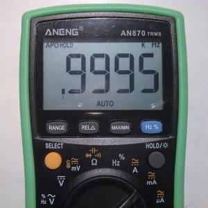Измерение частоты в режиме измерения силы тока