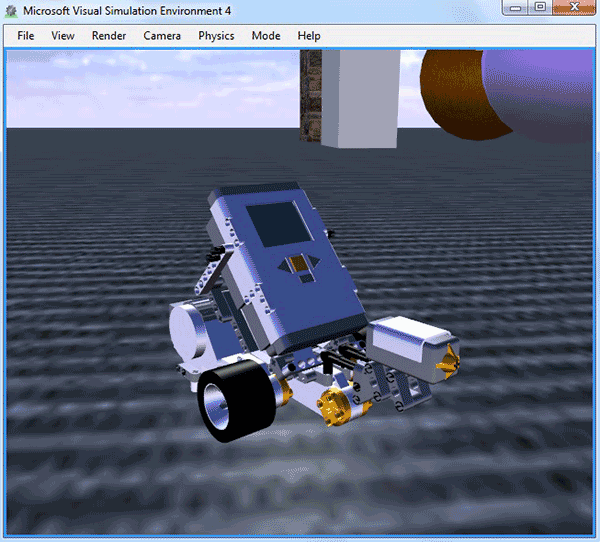 Виртуальная среда программы Microsoft Robotics Developer Studio