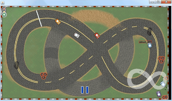 Скриншот гонки в Code Rally