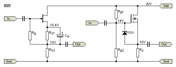 Усилители тока на полевых транзисторах