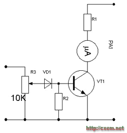 Шкальный индикатор на транзисторе