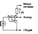 Внутренняя схема электретного микрофона МКЭ-3