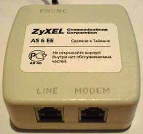 ADSL сплиттер ZyXEL AS 6 EE