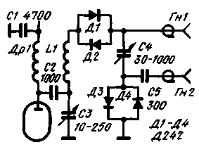 Схема электронного переключателя антенны