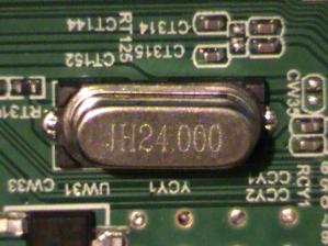Кварцевый резонатор на частоту 24 МГц
